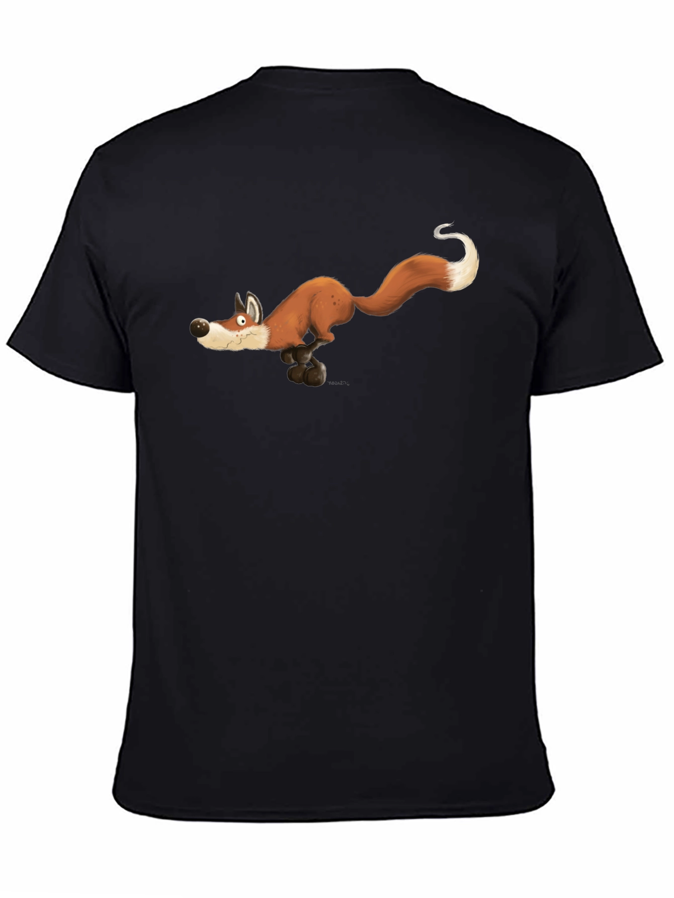 Running Fox Graphic Tee - Black