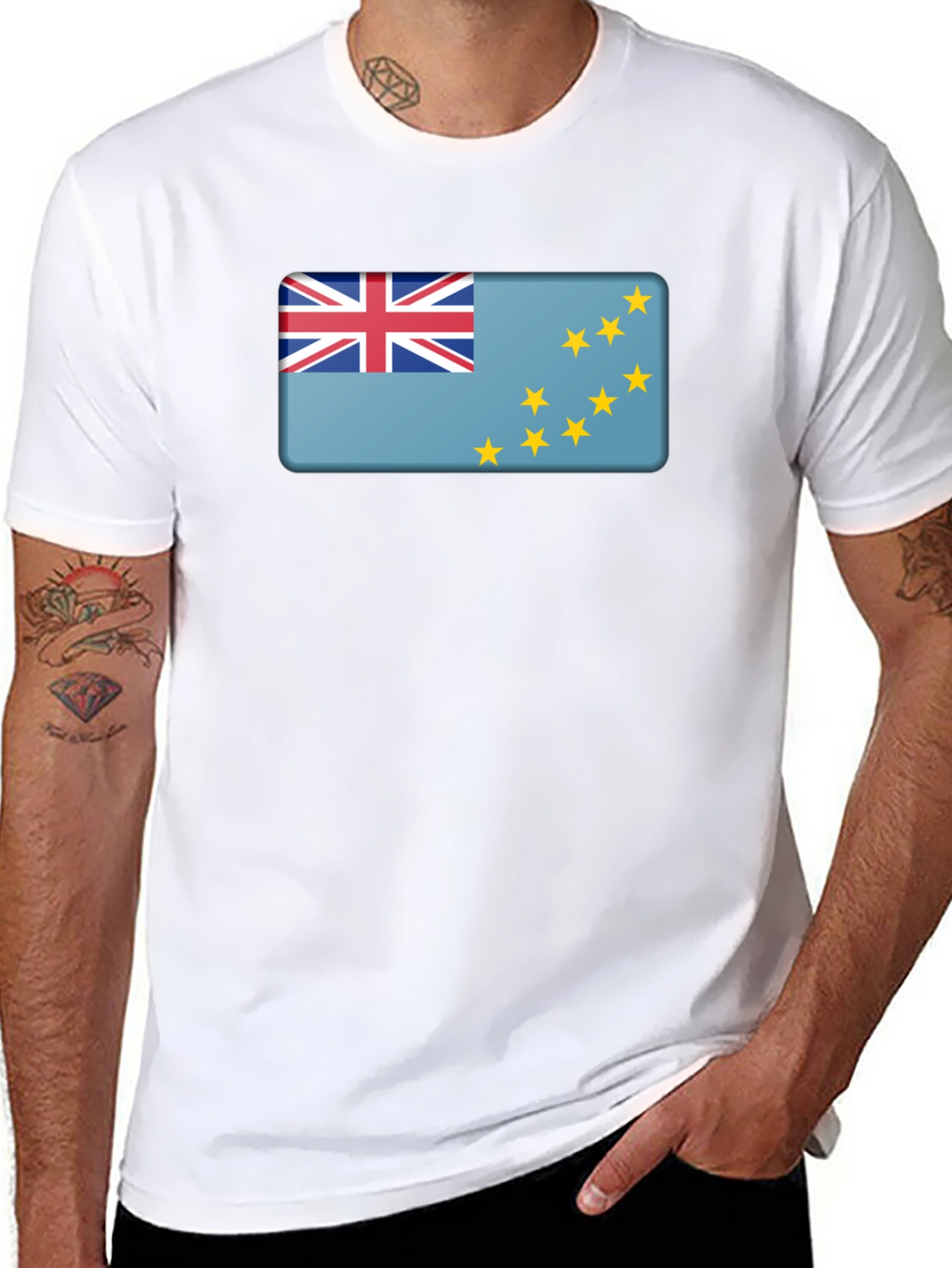 Tuvalu Flag T-Shirt - National Pride Tee