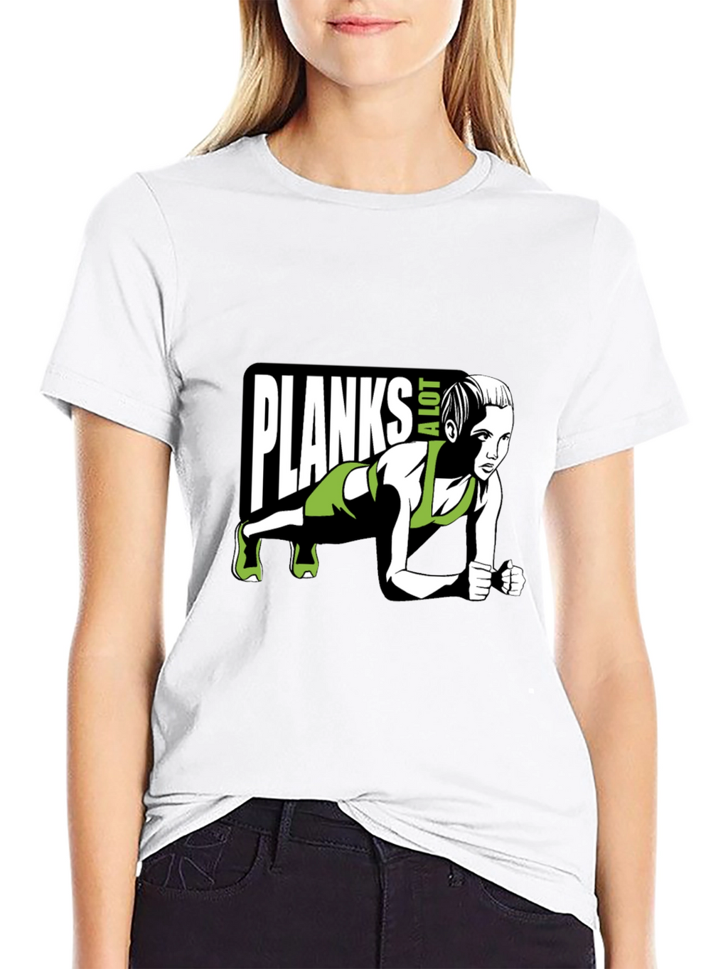 Planks A Lot T-Shirt - Fitness Graphic Tee