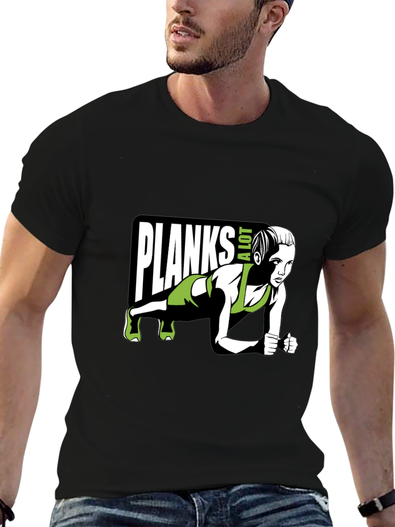 Planks A Lot T-Shirt - Fitness Graphic Tee