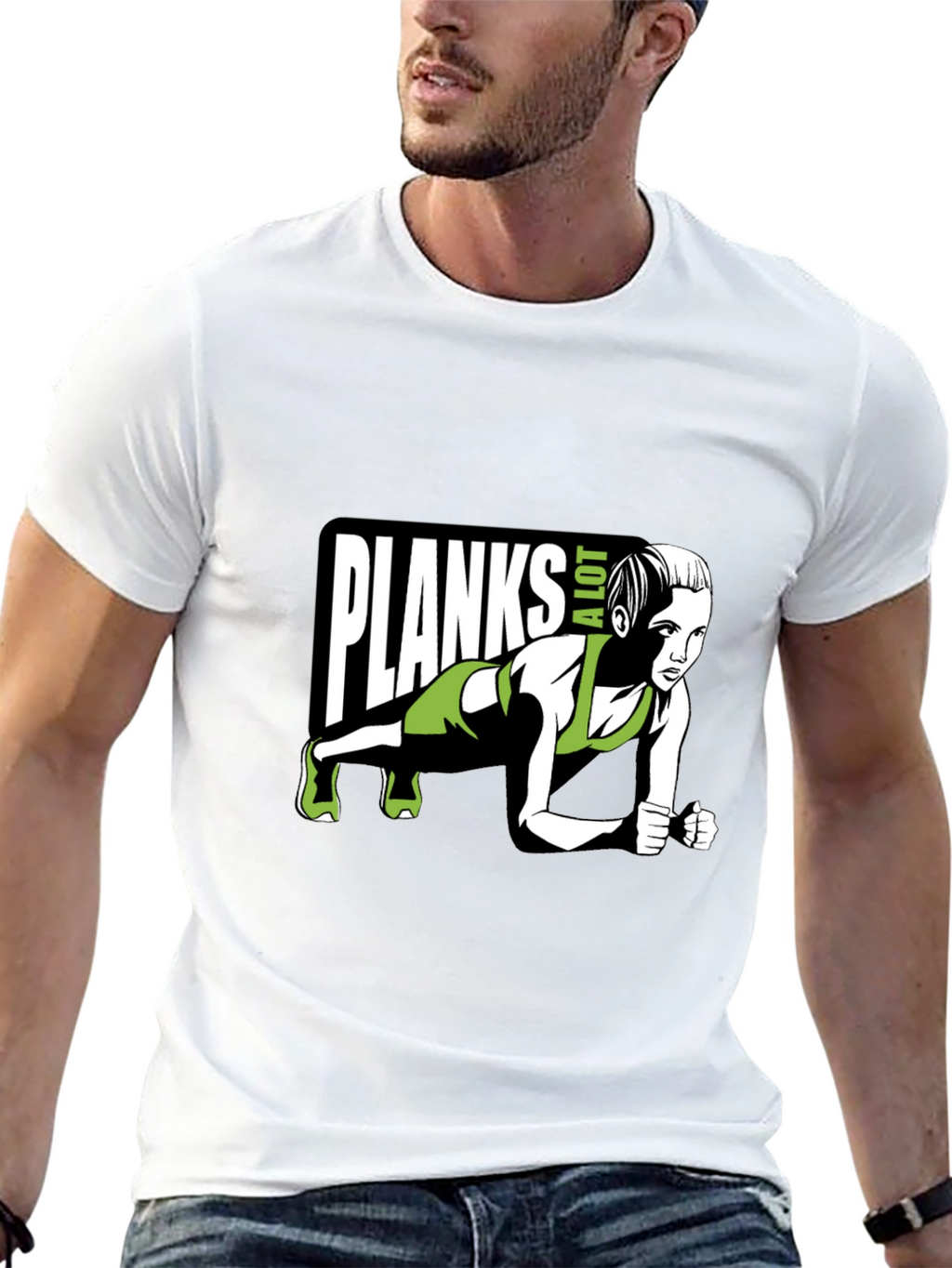 Planks A Lot T-Shirt - Fitness Graphic Tee