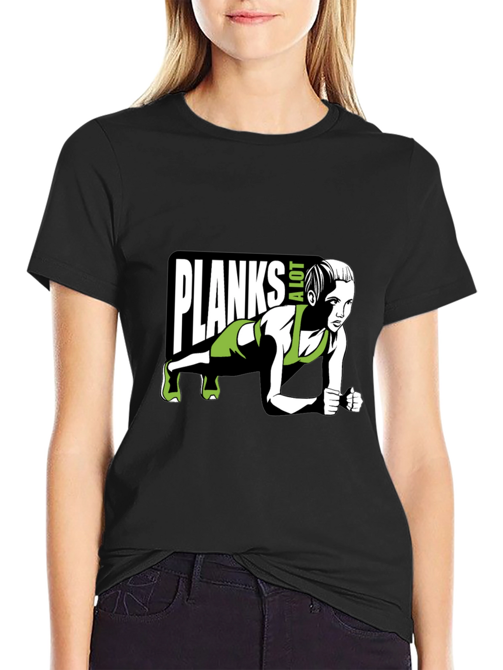 Planks A Lot T-Shirt - Fitness Graphic Tee