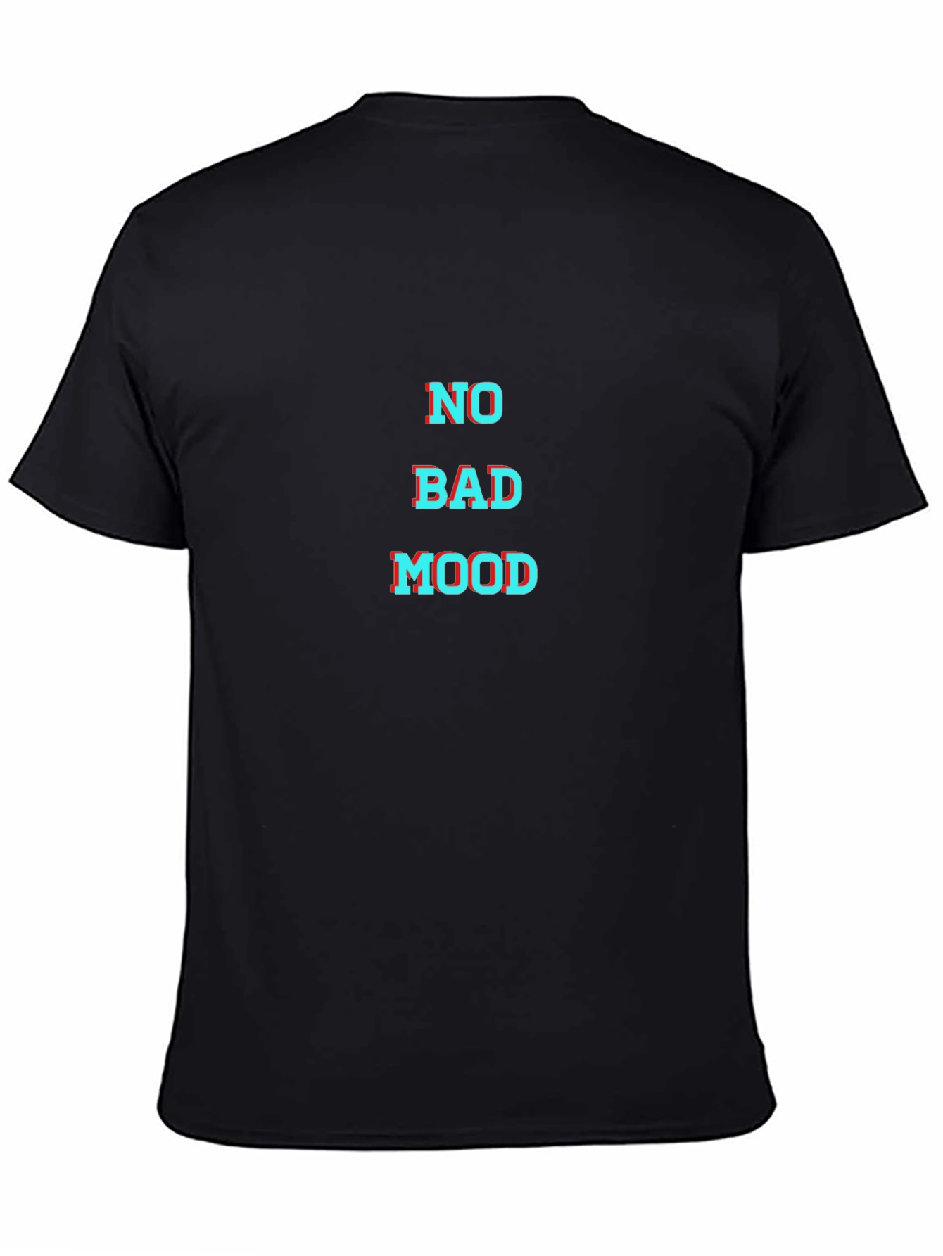 No Bad Mood Black Graphic Tee