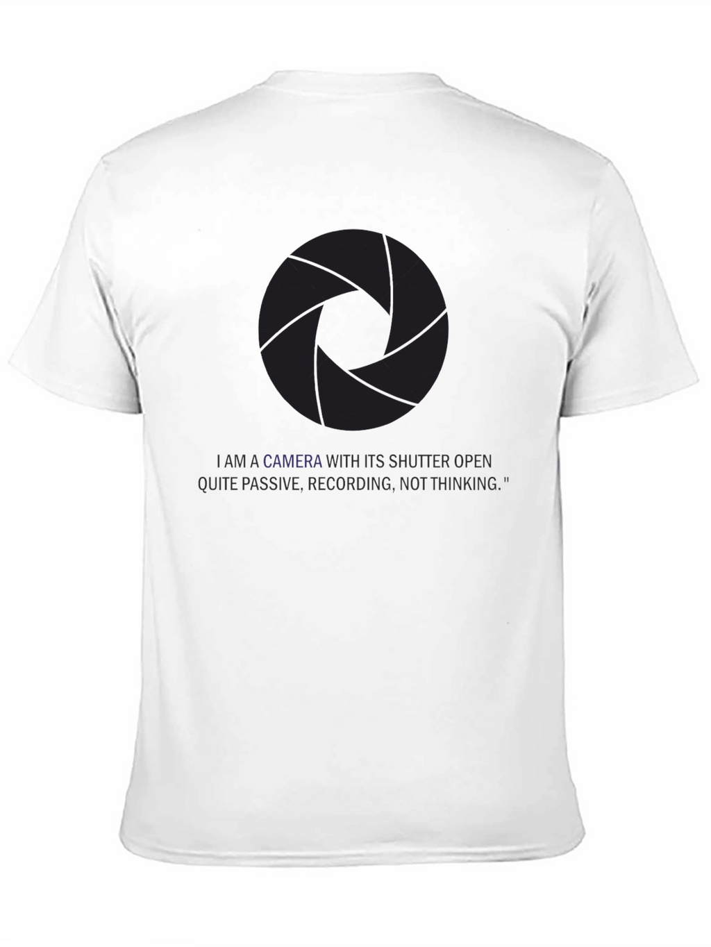 Camera Shutter Aperture T-Shirt - Photographer Tee
