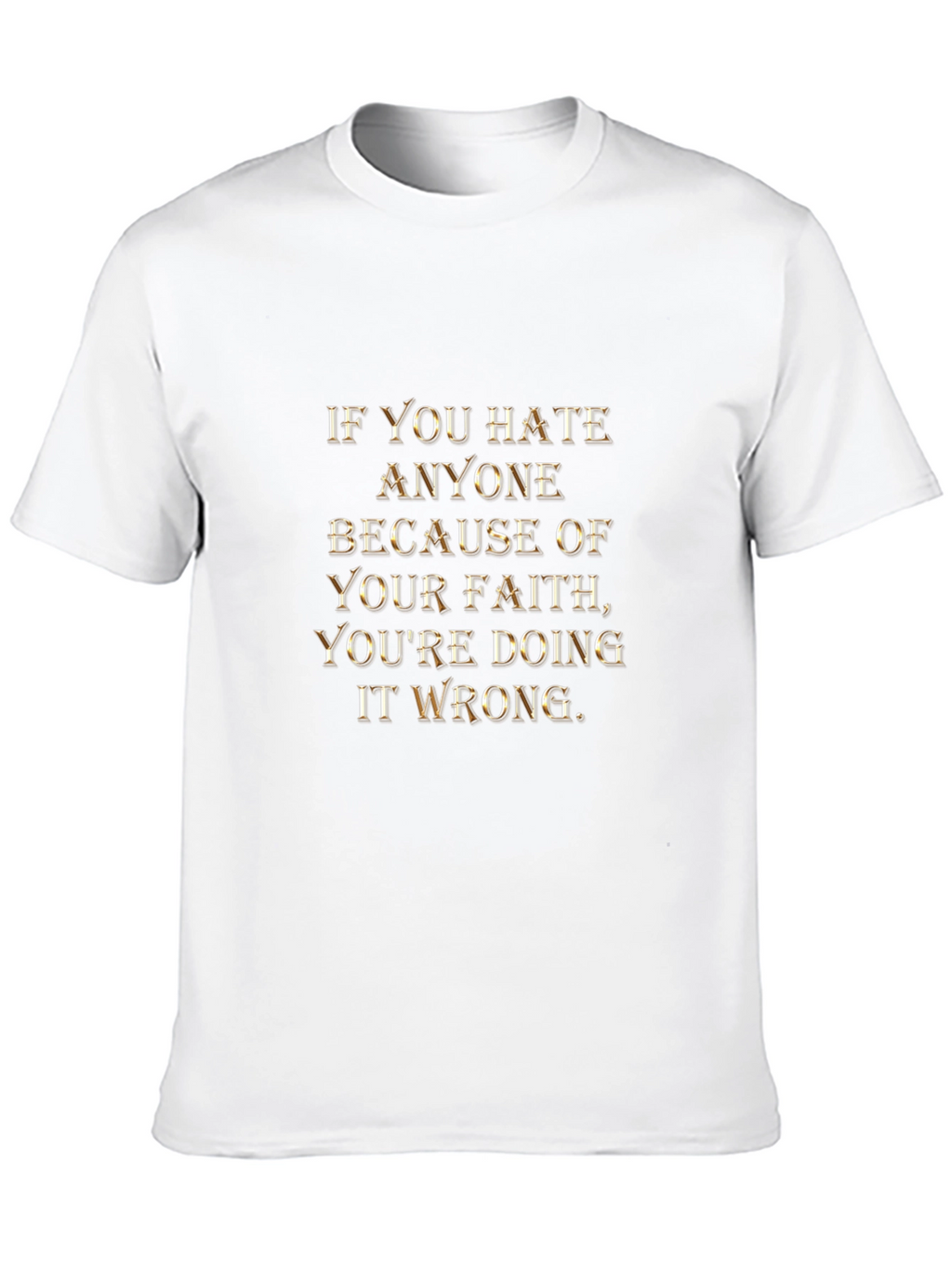 Faith Message Graphic Tee - Religious Statement T-Shirt