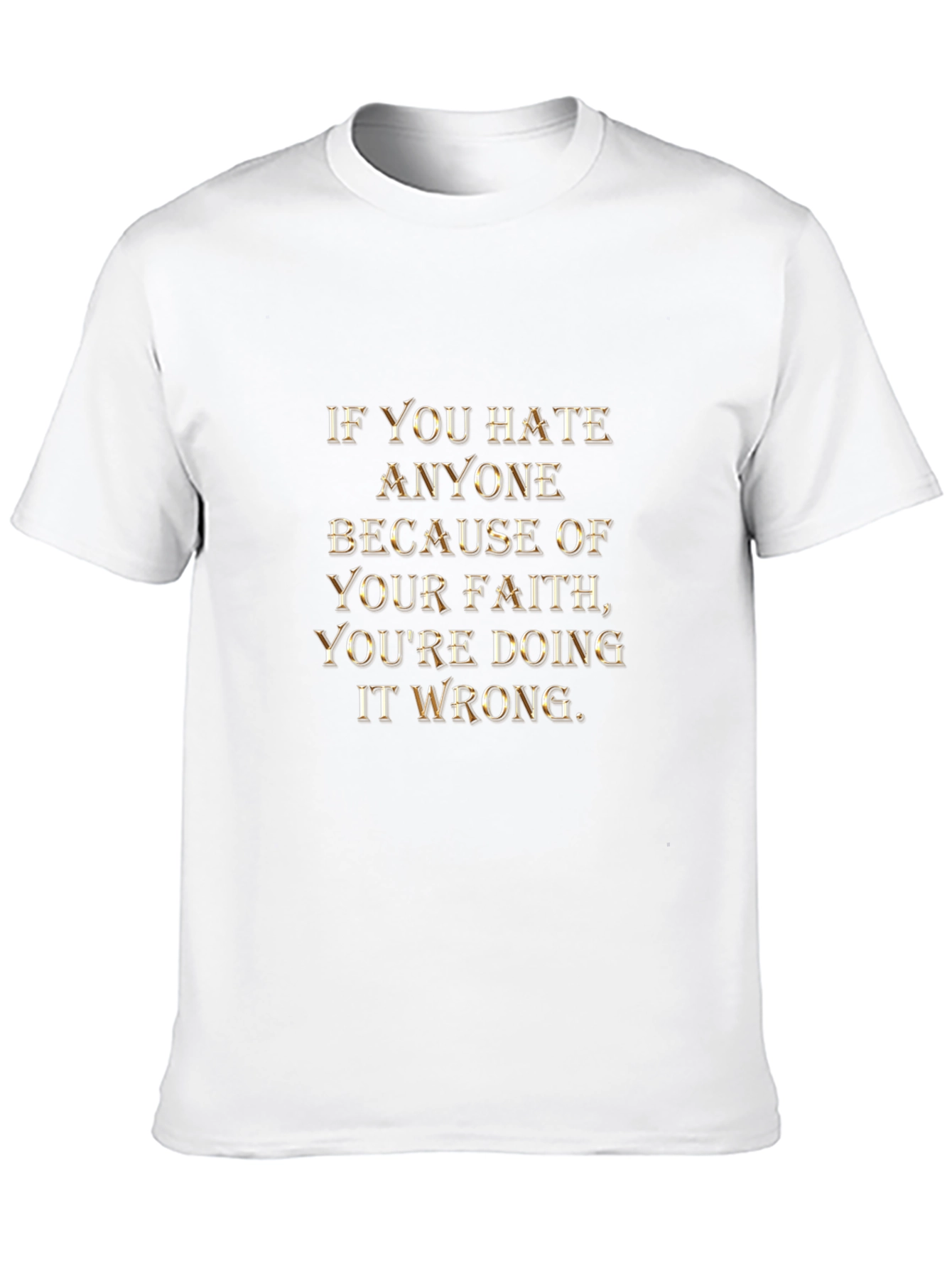 Faith Message Graphic Tee - Religious Statement T-Shirt