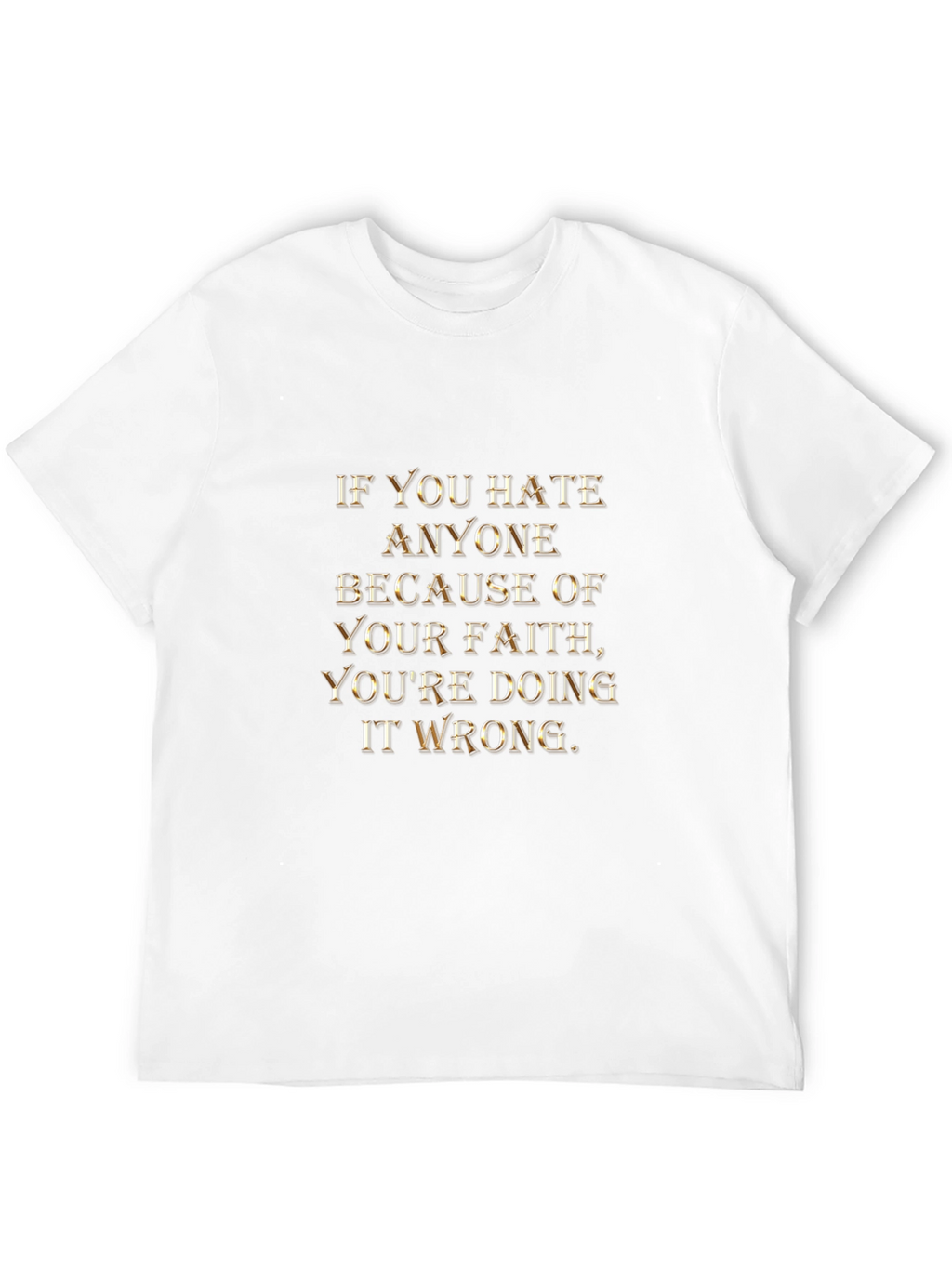 Faith Message Graphic Tee - Religious Statement T-Shirt