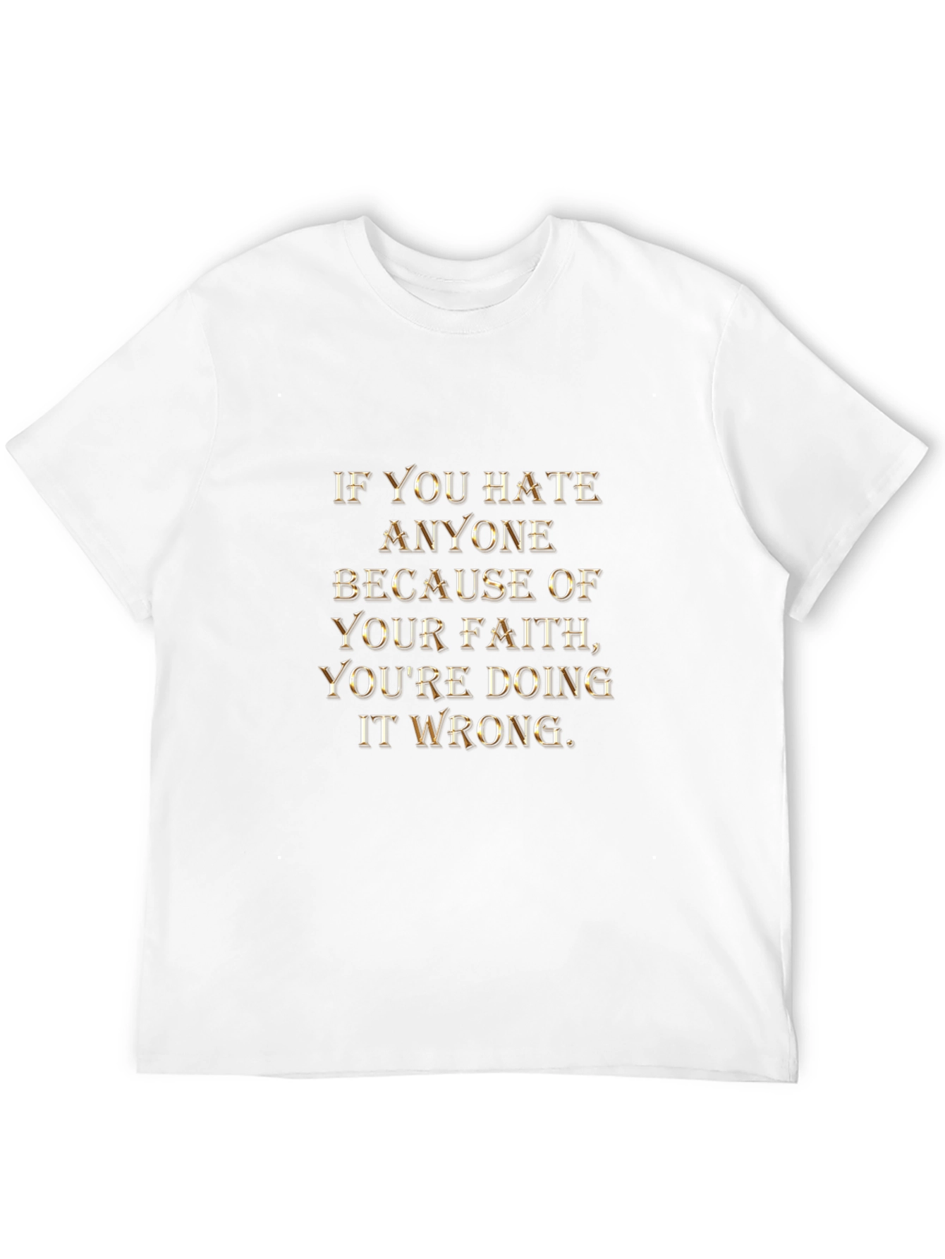 Faith Message Graphic Tee - Religious Statement T-Shirt