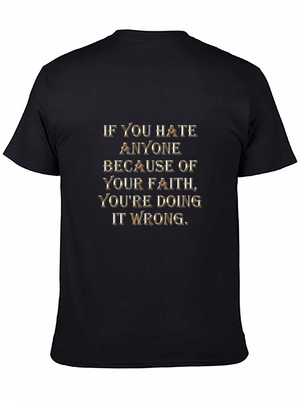 Faith Message Graphic Tee - Religious Statement T-Shirt