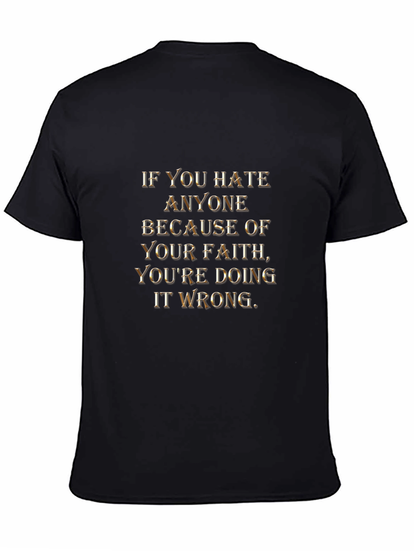 Faith Message Graphic Tee - Religious Statement T-Shirt