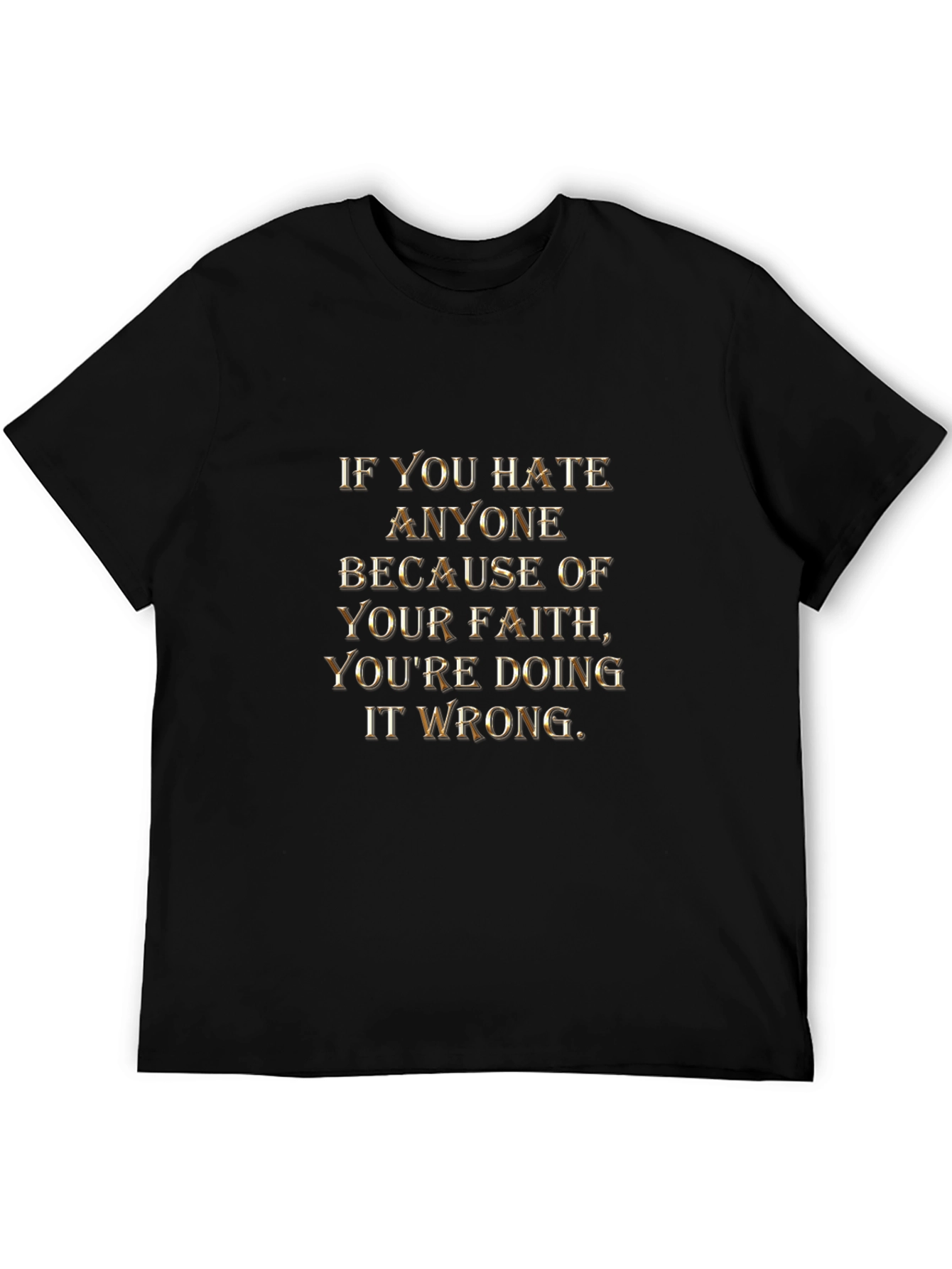 Faith Message Graphic Tee - Religious Statement T-Shirt