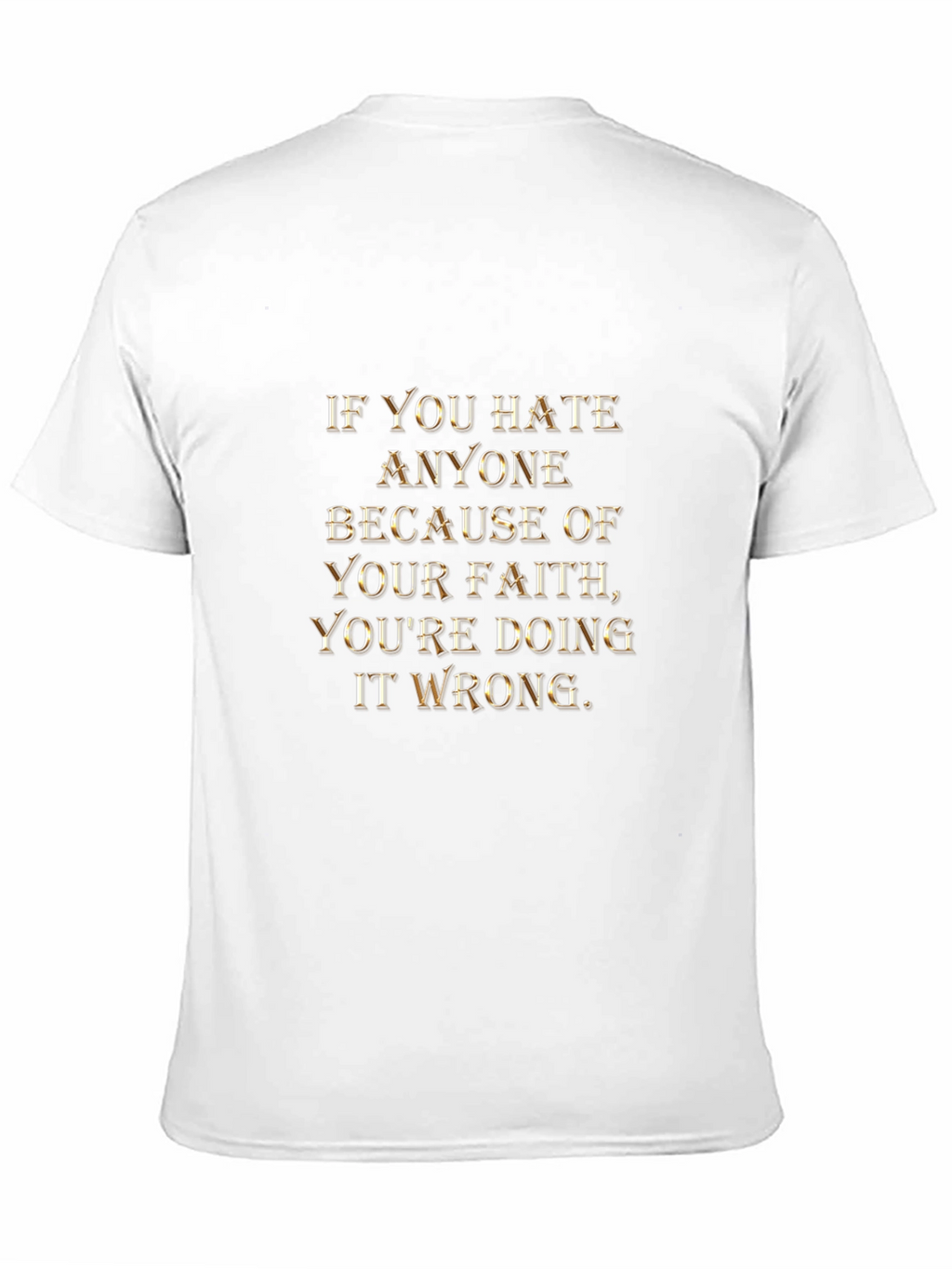 Faith Message Graphic Tee - Religious Statement T-Shirt
