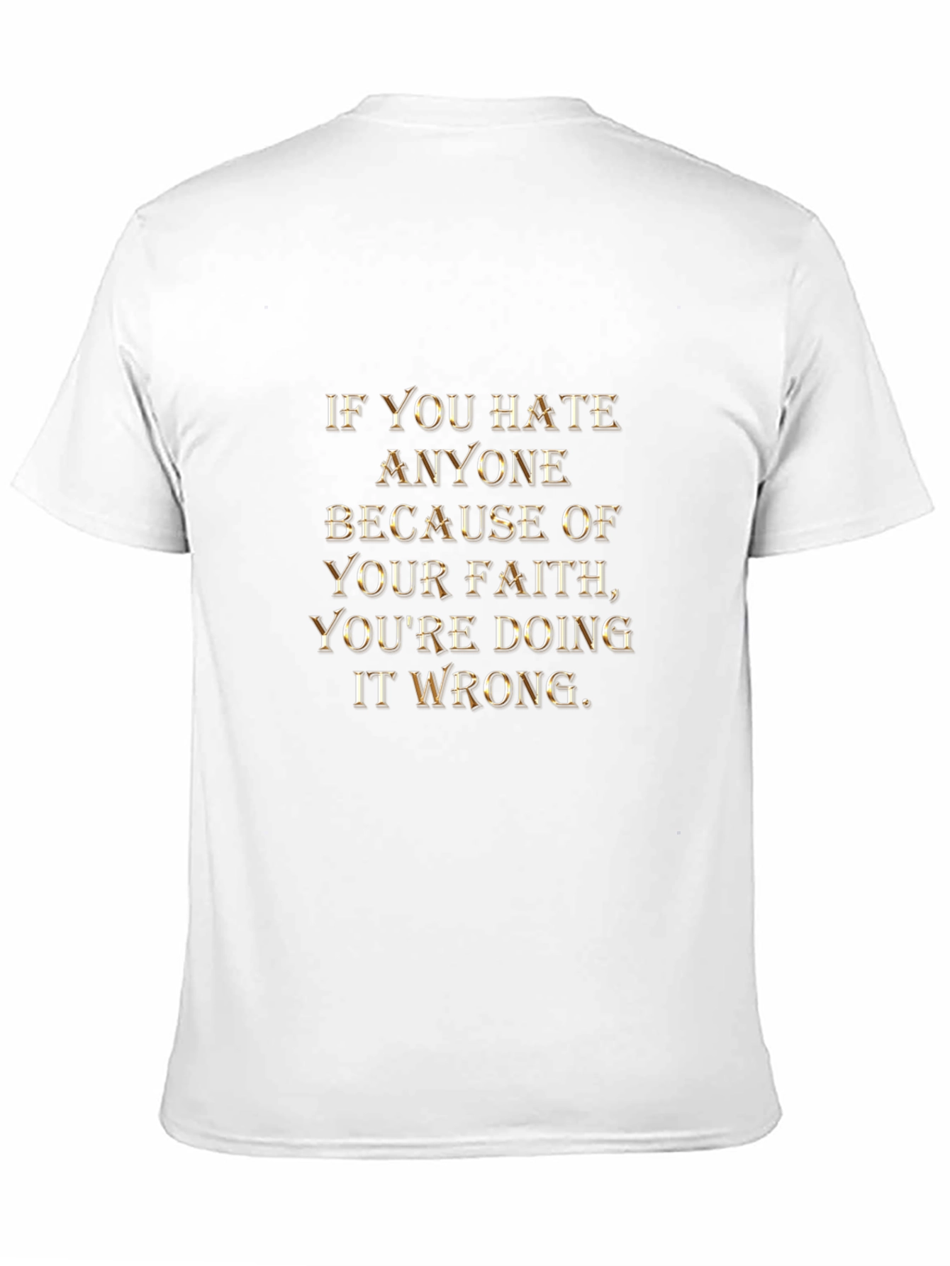 Faith Message Graphic Tee - Religious Statement T-Shirt