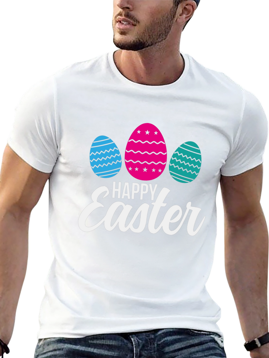 Happy Easter Eggs Graphic T-Shirt