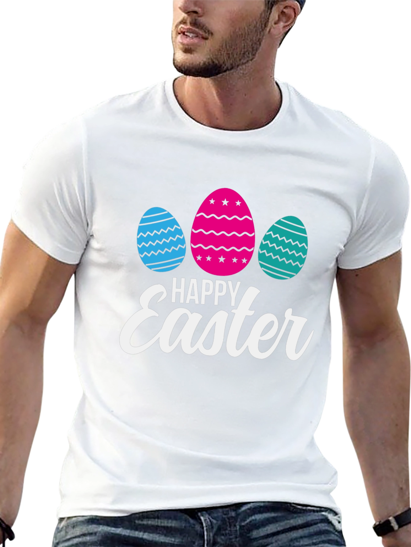 Happy Easter Eggs Graphic T-Shirt