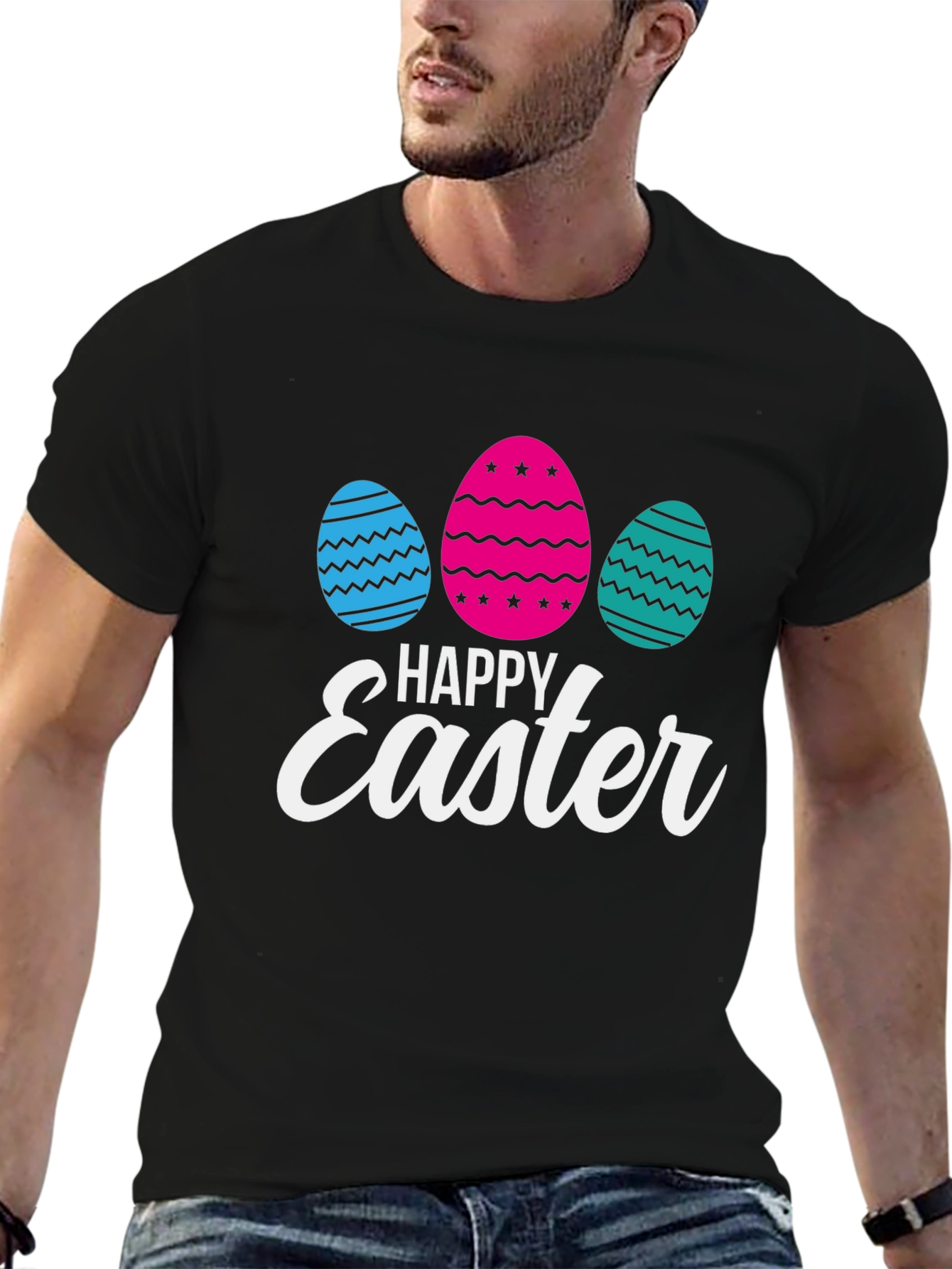 Happy Easter Eggs Graphic T-Shirt