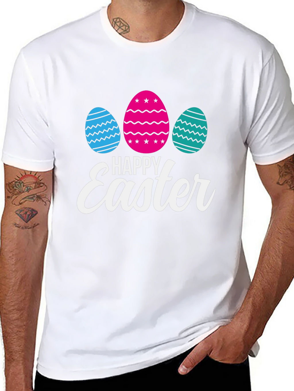 Happy Easter Eggs Graphic T-Shirt