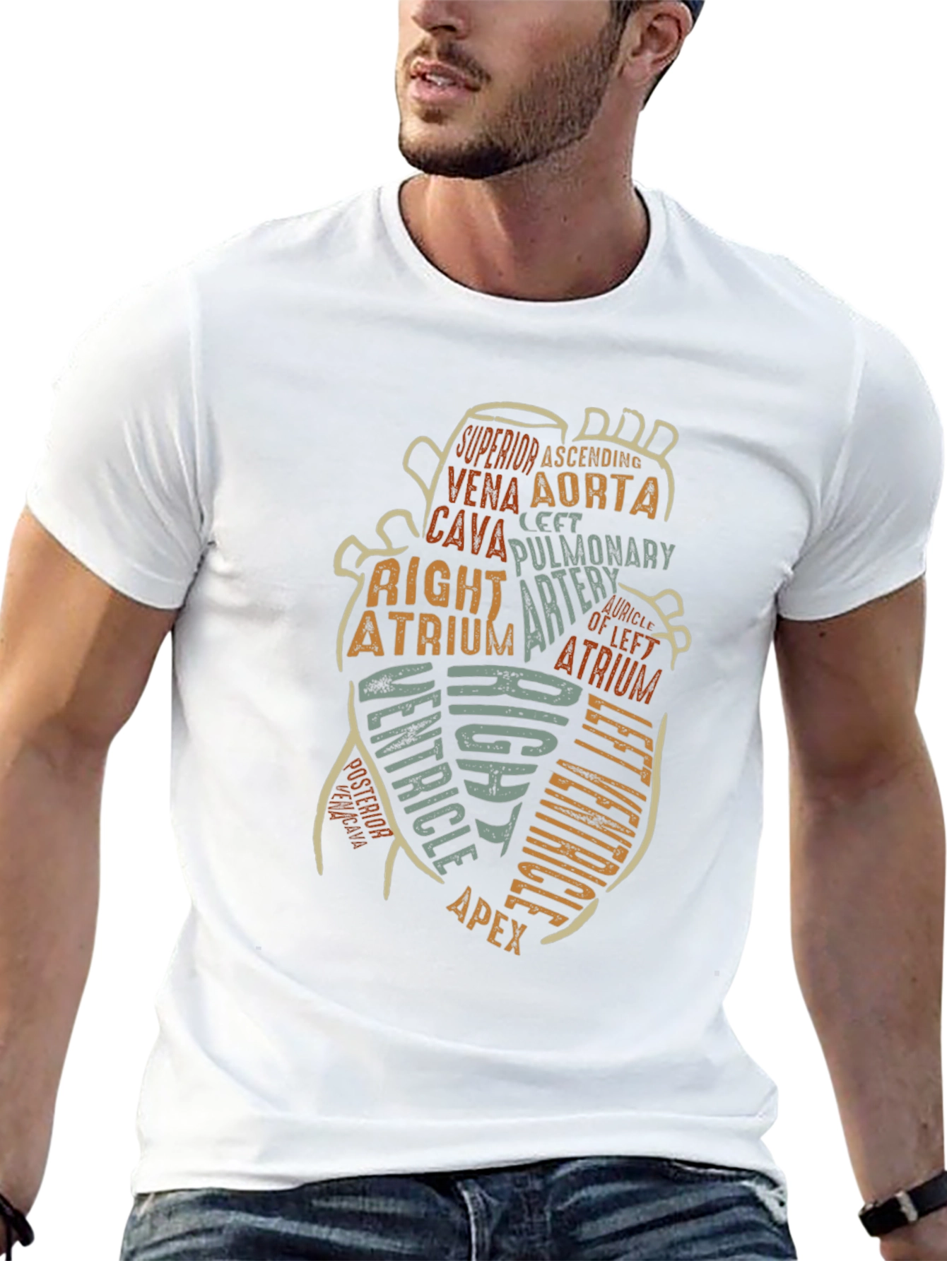 Anatomy Heart T-Shirt - Medical Science Tee