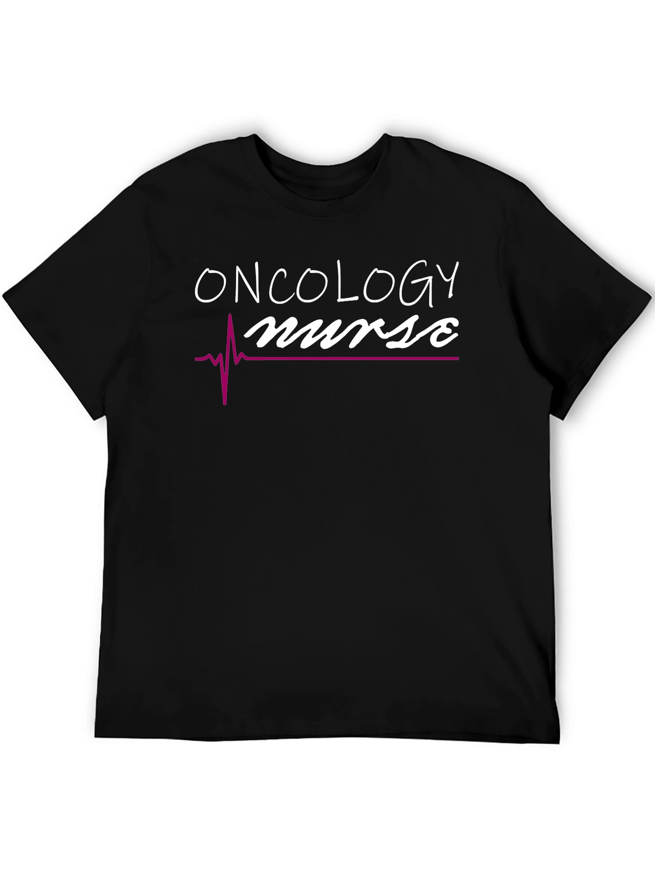 Oncology Nurse T-Shirt - Heartbeat Design