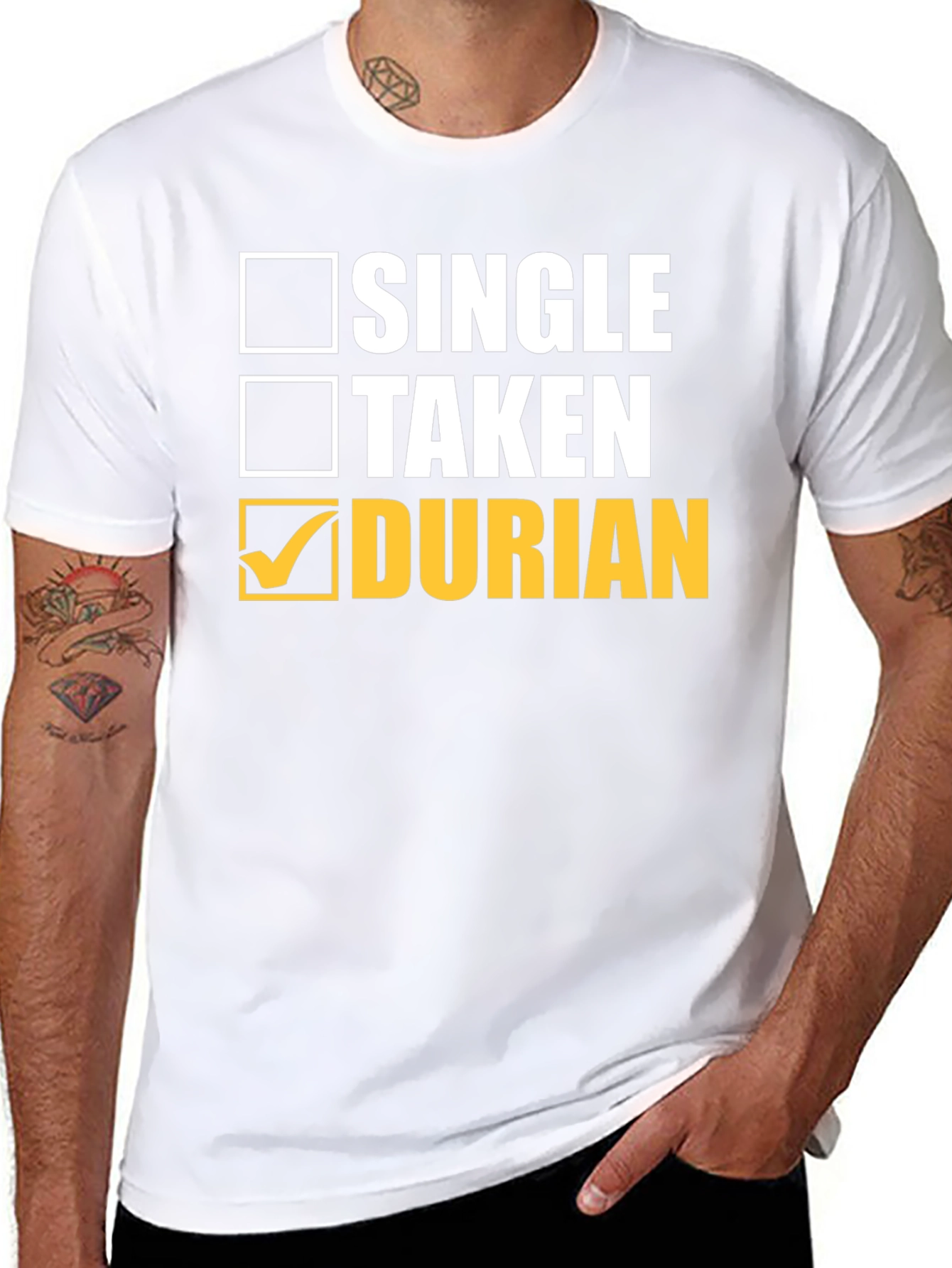 Durian Lover T-Shirt - Single Taken Durian