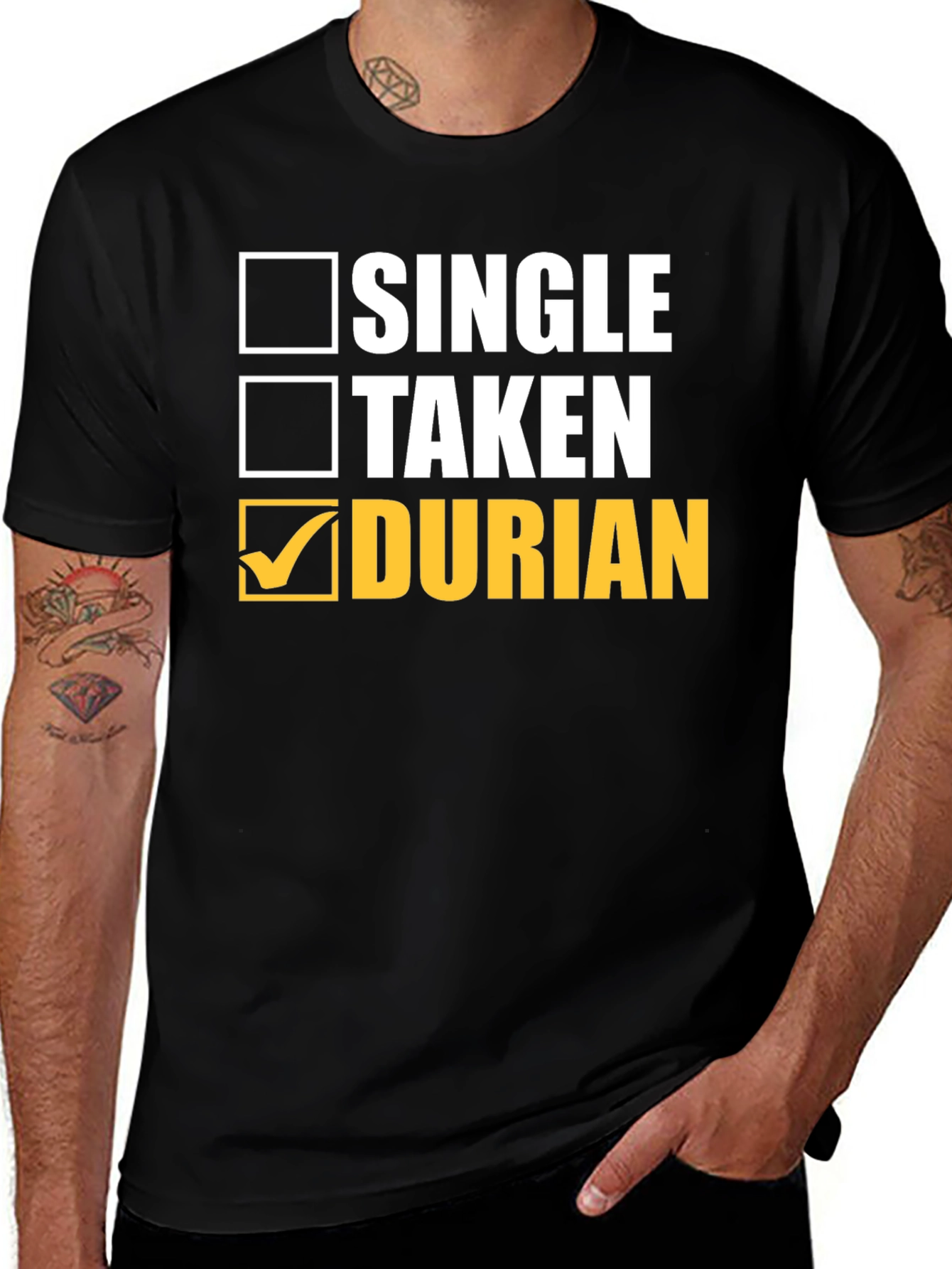 Durian Lover T-Shirt - Single Taken Durian