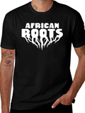 African Roots Graphic Tee - Black