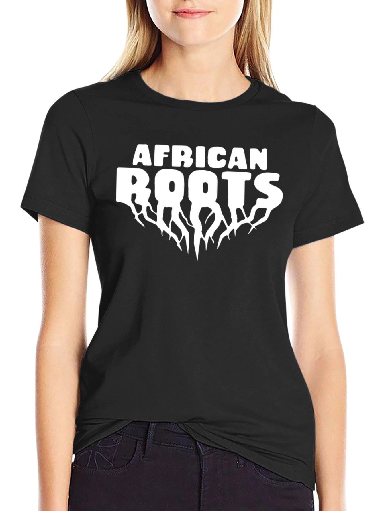 African Roots Graphic Tee - Black