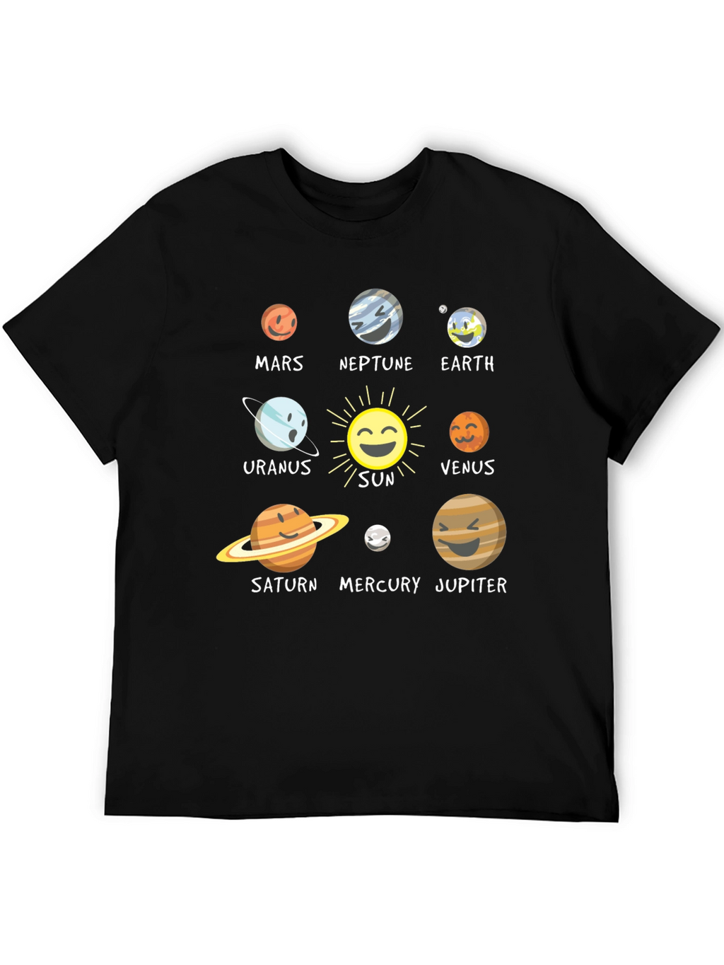 Solar System Planet Graphic T-Shirt