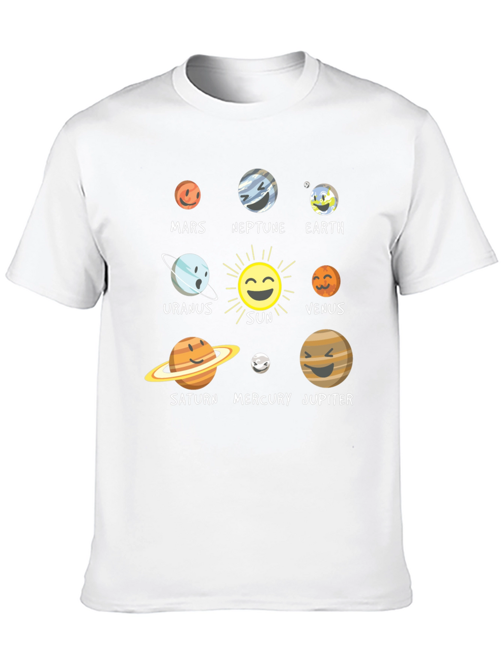 Solar System Planet Graphic T-Shirt
