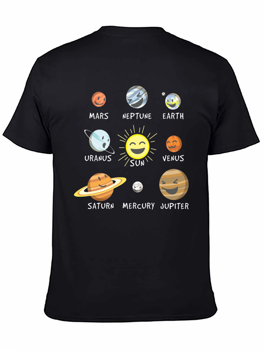 Solar System Planet Graphic T-Shirt