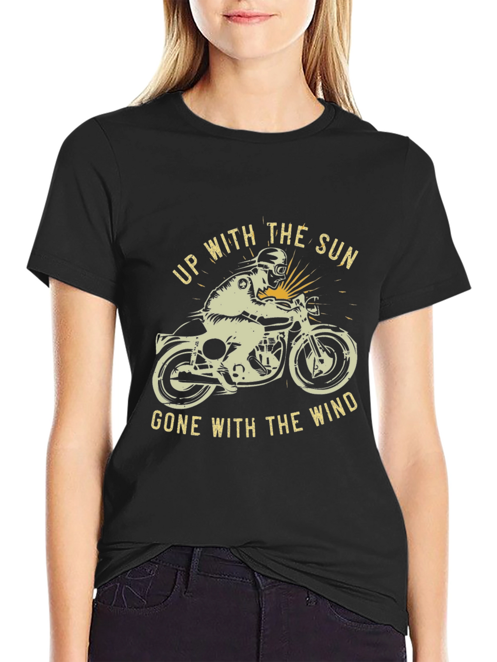 Motorcycle Graphic T-Shirt - Up With The Sun