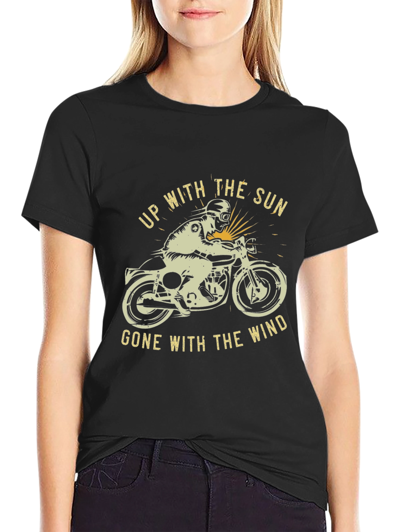 Motorcycle Graphic T-Shirt - Up With The Sun