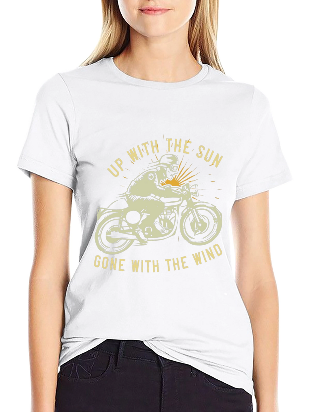Motorcycle Graphic T-Shirt - Up With The Sun