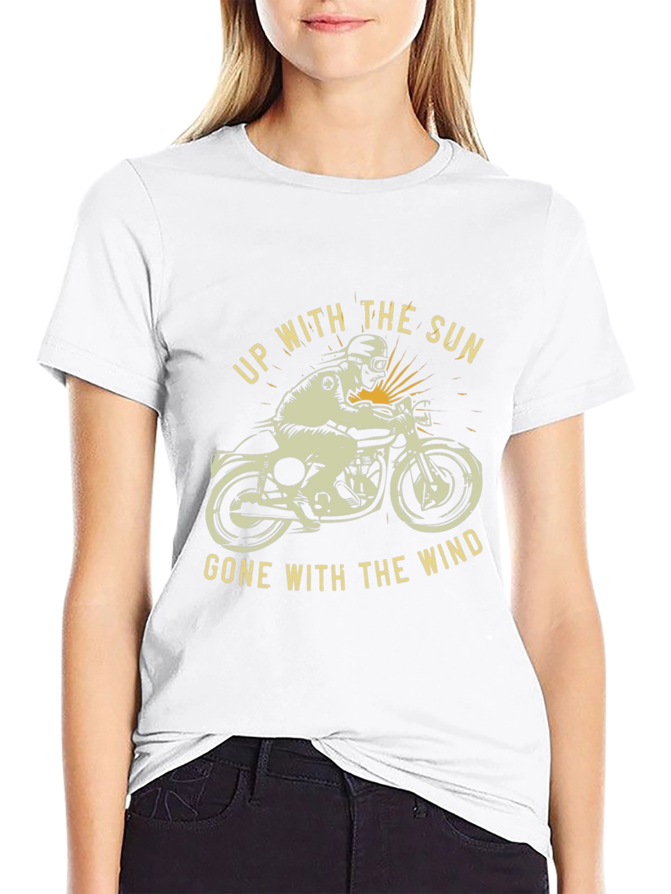 Motorcycle Graphic T-Shirt - Up With The Sun