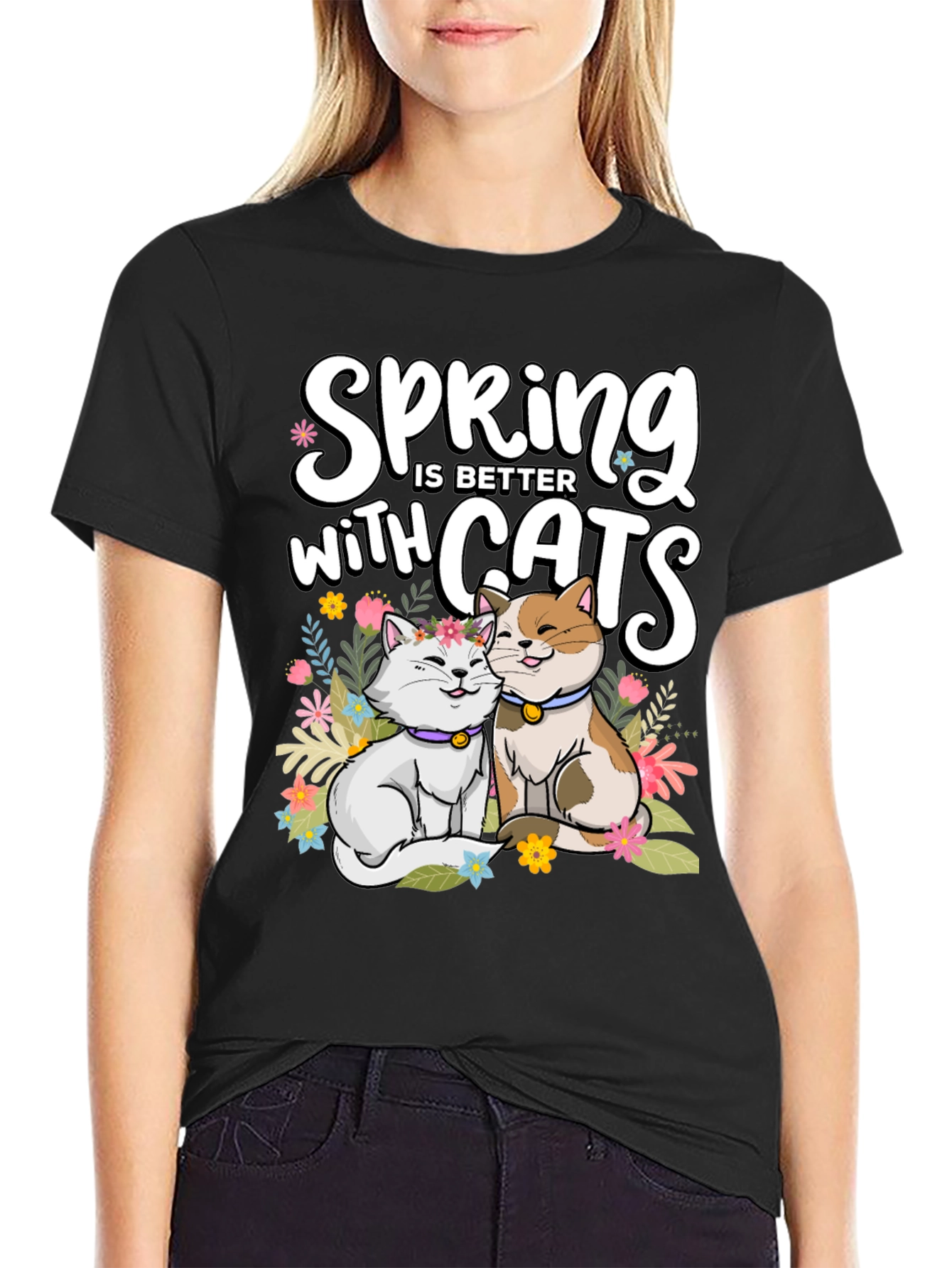 Spring is Better with Cats T-Shirt