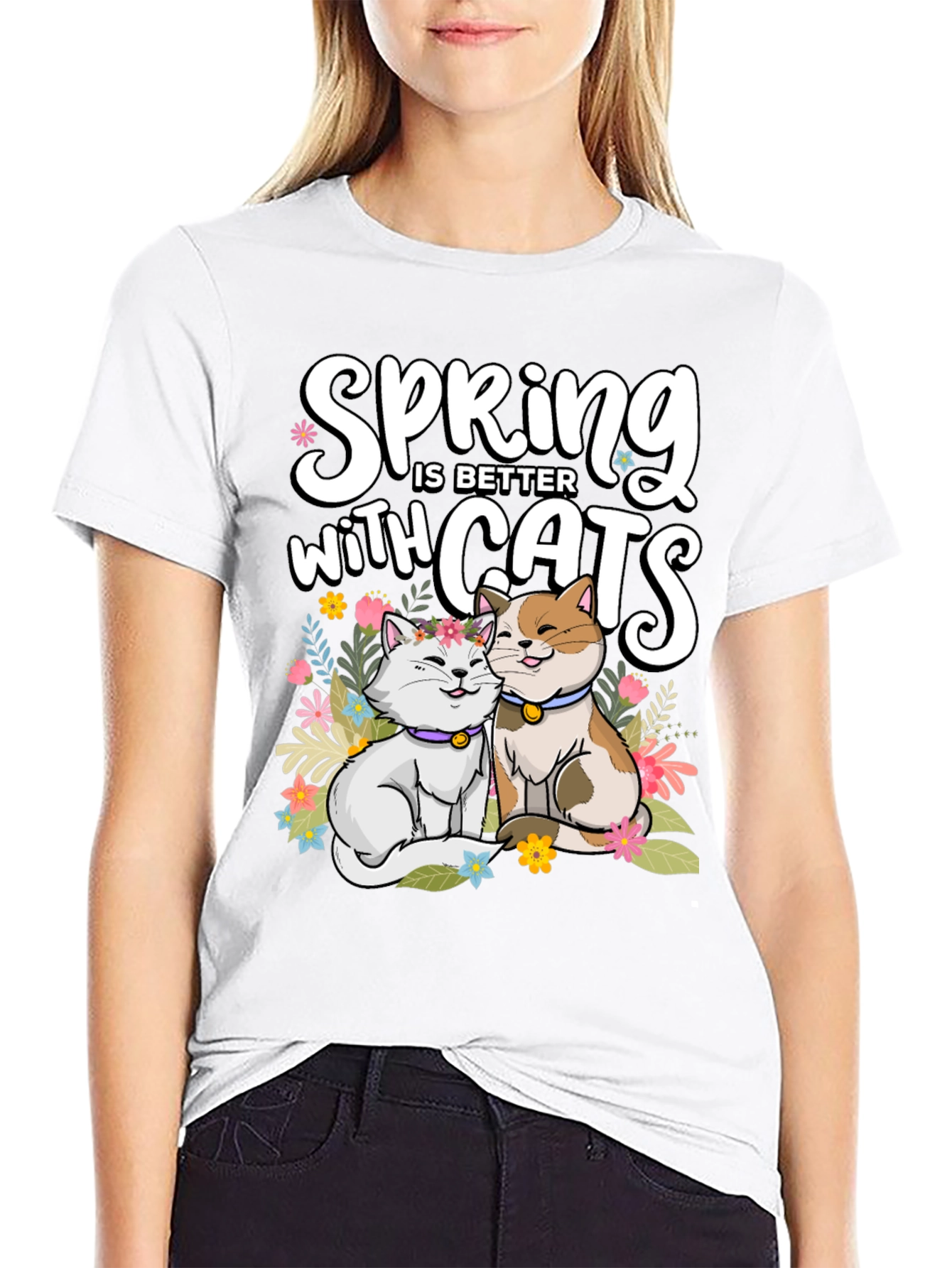 Spring is Better with Cats T-Shirt