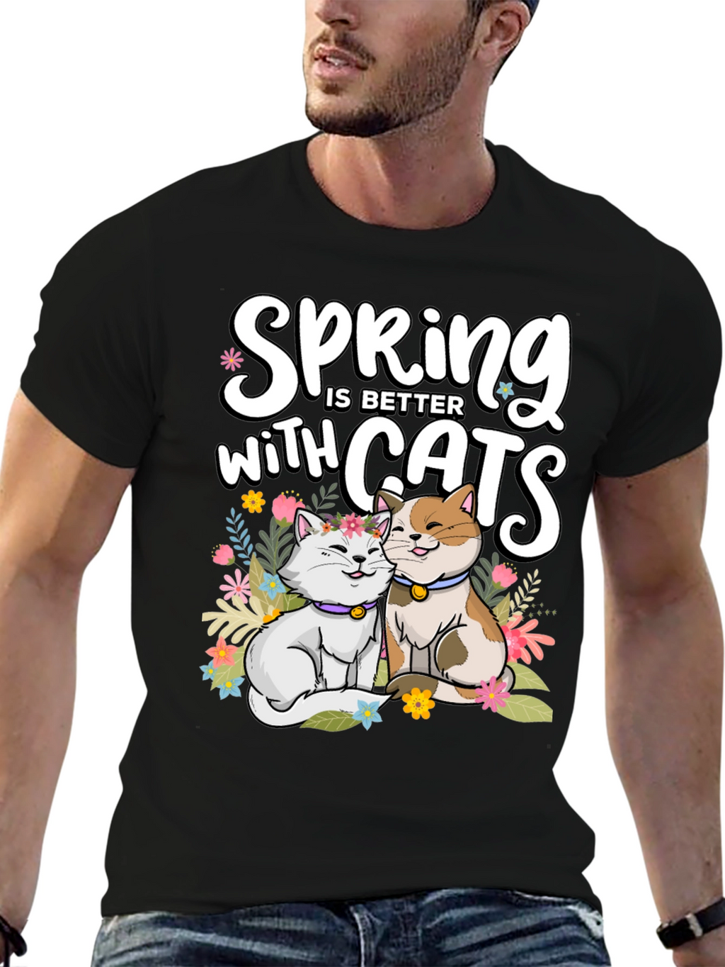Spring is Better with Cats T-Shirt