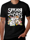 Spring is Better with Cats T-Shirt