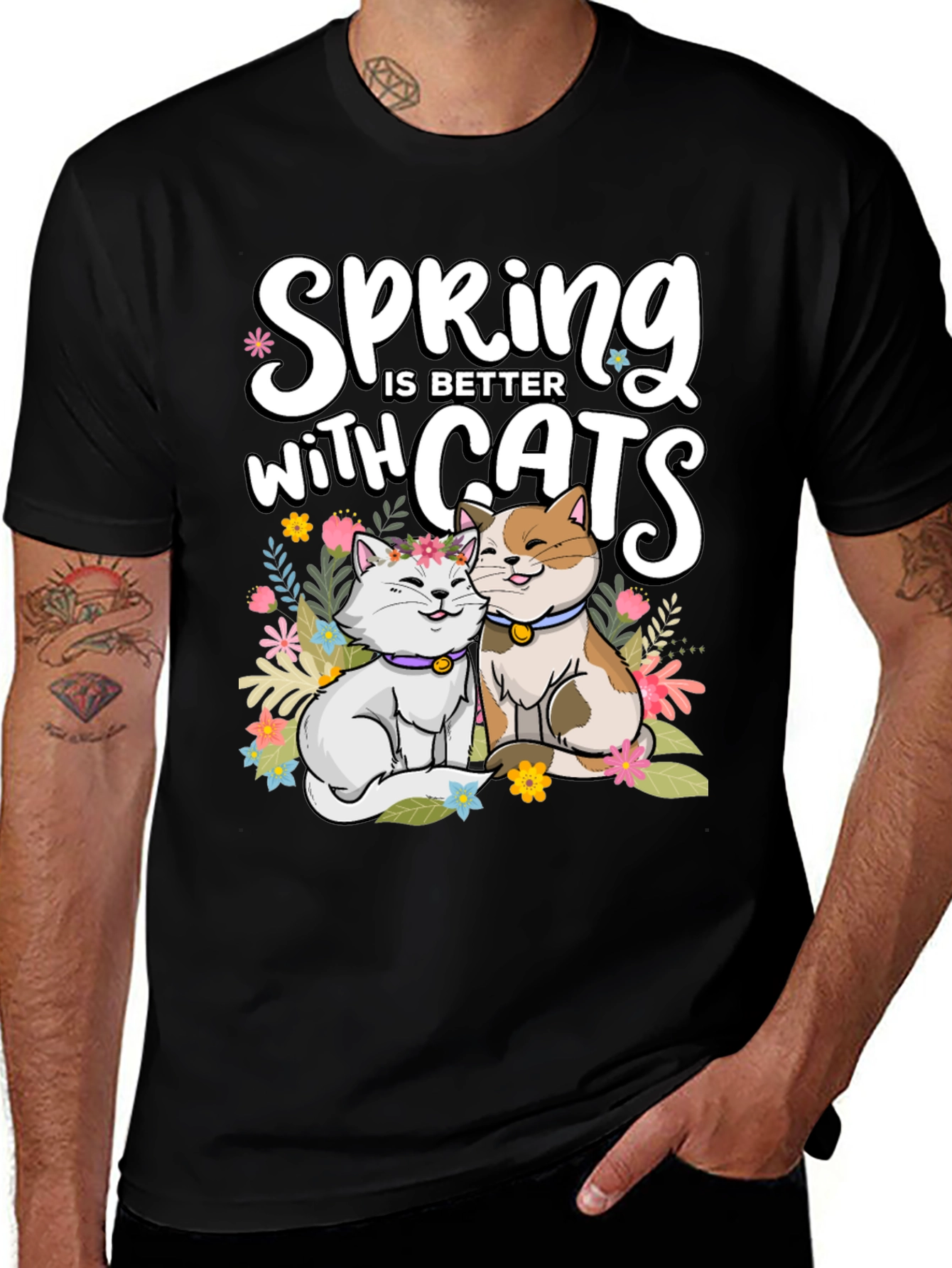 Spring is Better with Cats T-Shirt