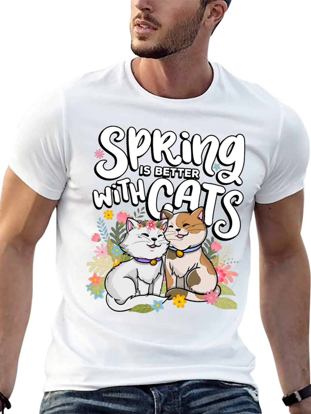 Spring is Better with Cats T-Shirt