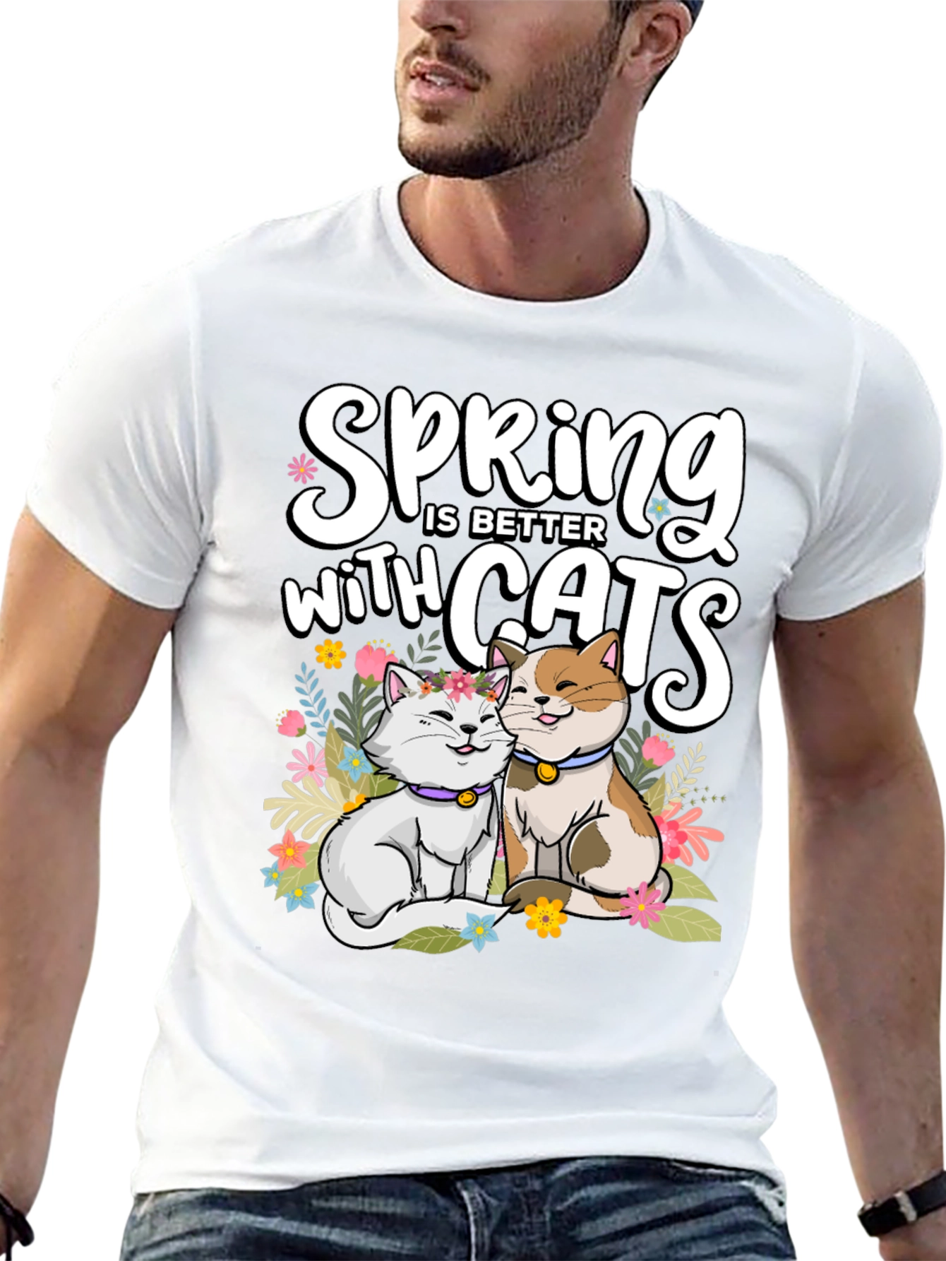 Spring is Better with Cats T-Shirt