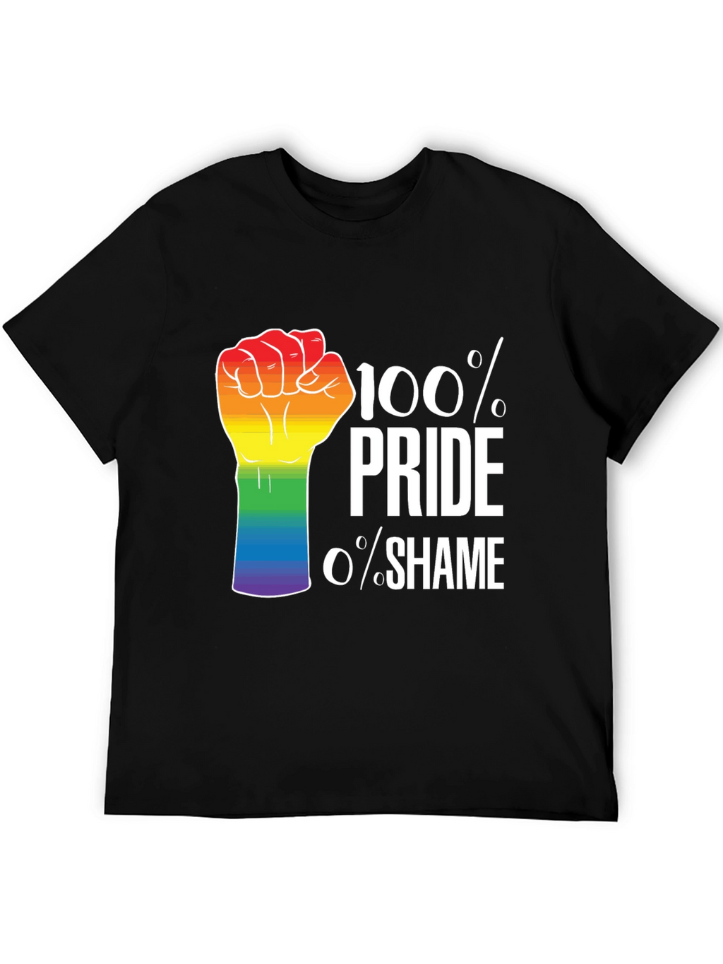 Pride T-Shirt - 100% Pride 0% Shame