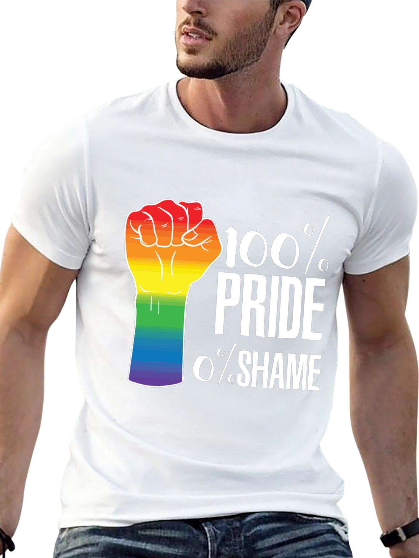 Pride T-Shirt - 100% Pride 0% Shame