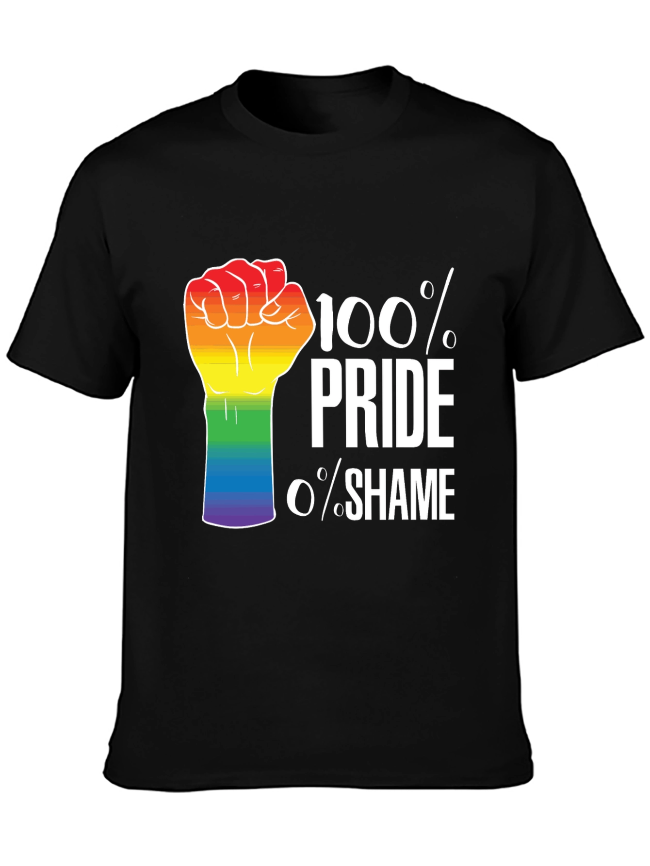 Pride T-Shirt - 100% Pride 0% Shame