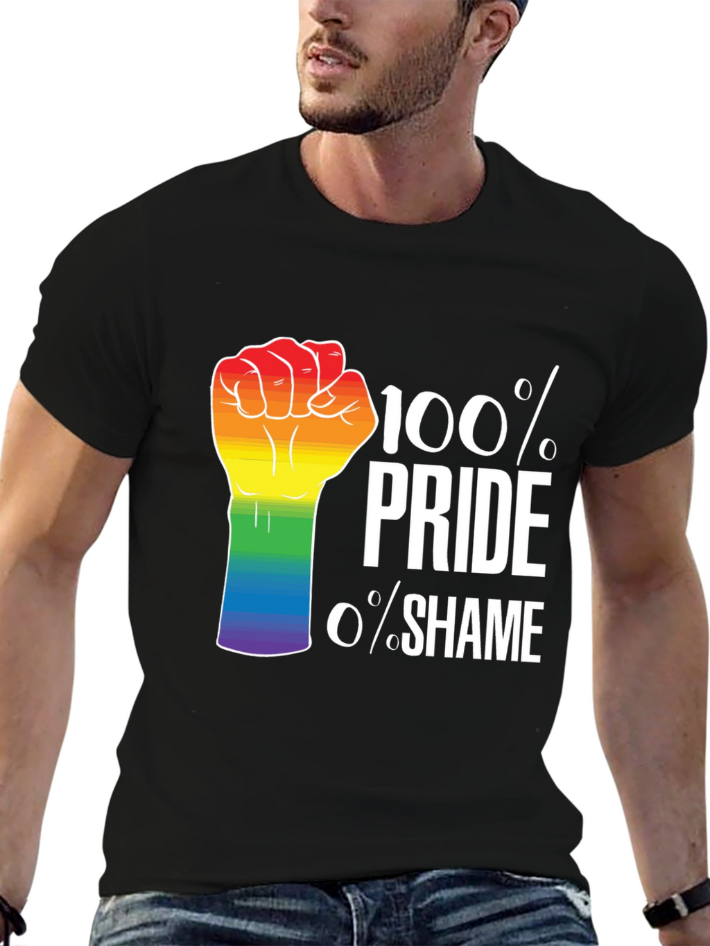 Pride T-Shirt - 100% Pride 0% Shame