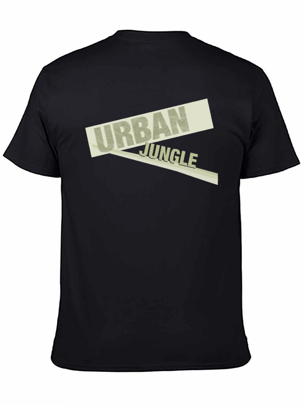 Urban Jungle Graphic Tee - Soft Black Cotton T-Shirt