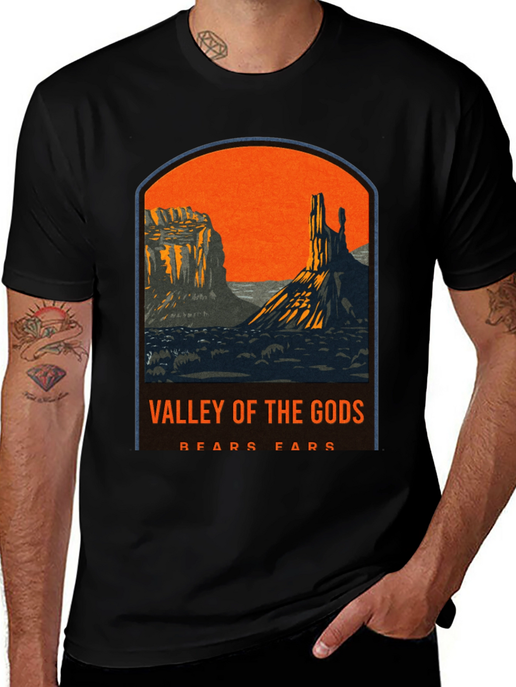 Valley of the Gods Graphic Tee - Black