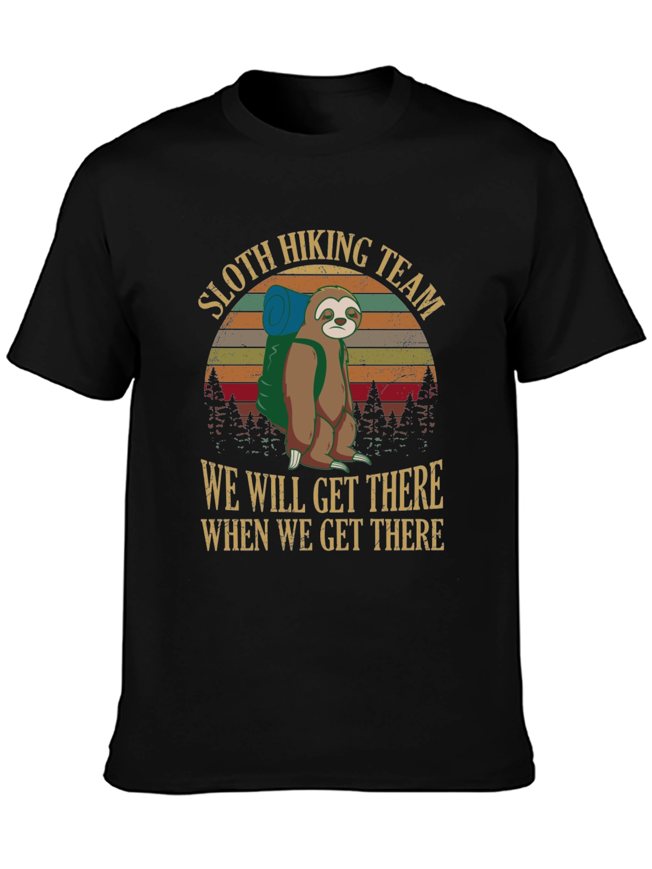 Sloth Hiking Team Graphic Tee
