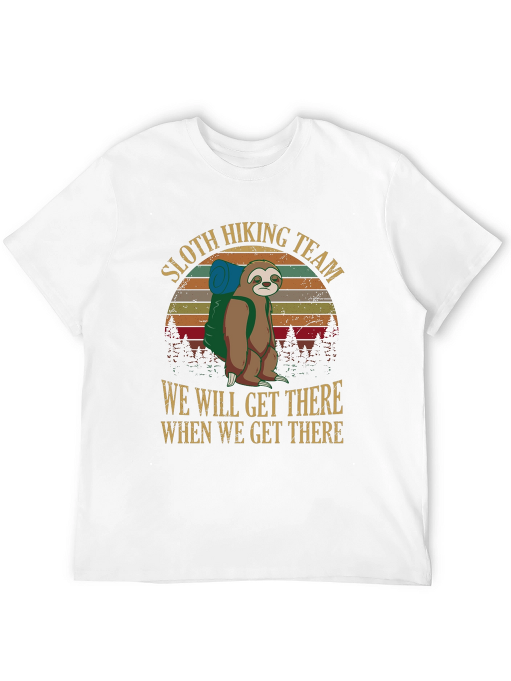 Sloth Hiking Team Graphic Tee