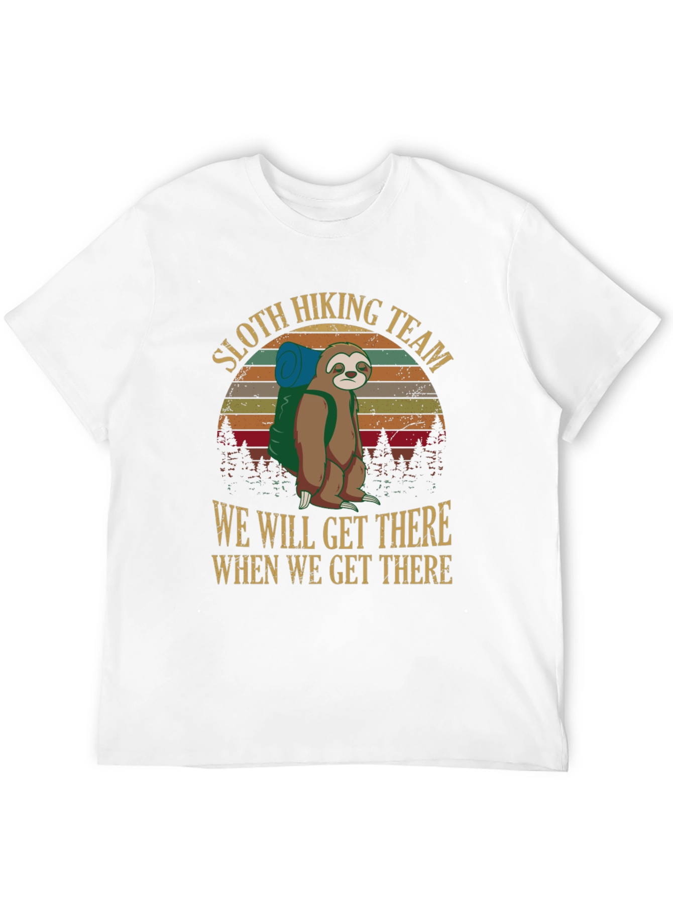 Sloth Hiking Team Graphic Tee